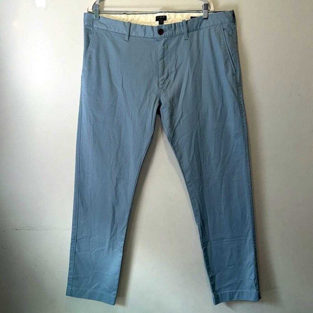 NWT J. Crew Men's 38x32 Straight-fit flex Chino Pant Blue H3167 Casual Office